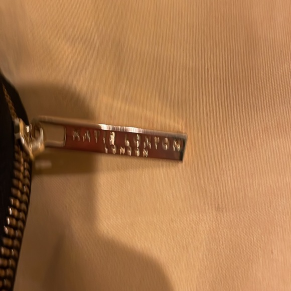 Black saffiano leather-like wristlet - Picture 5 of 7